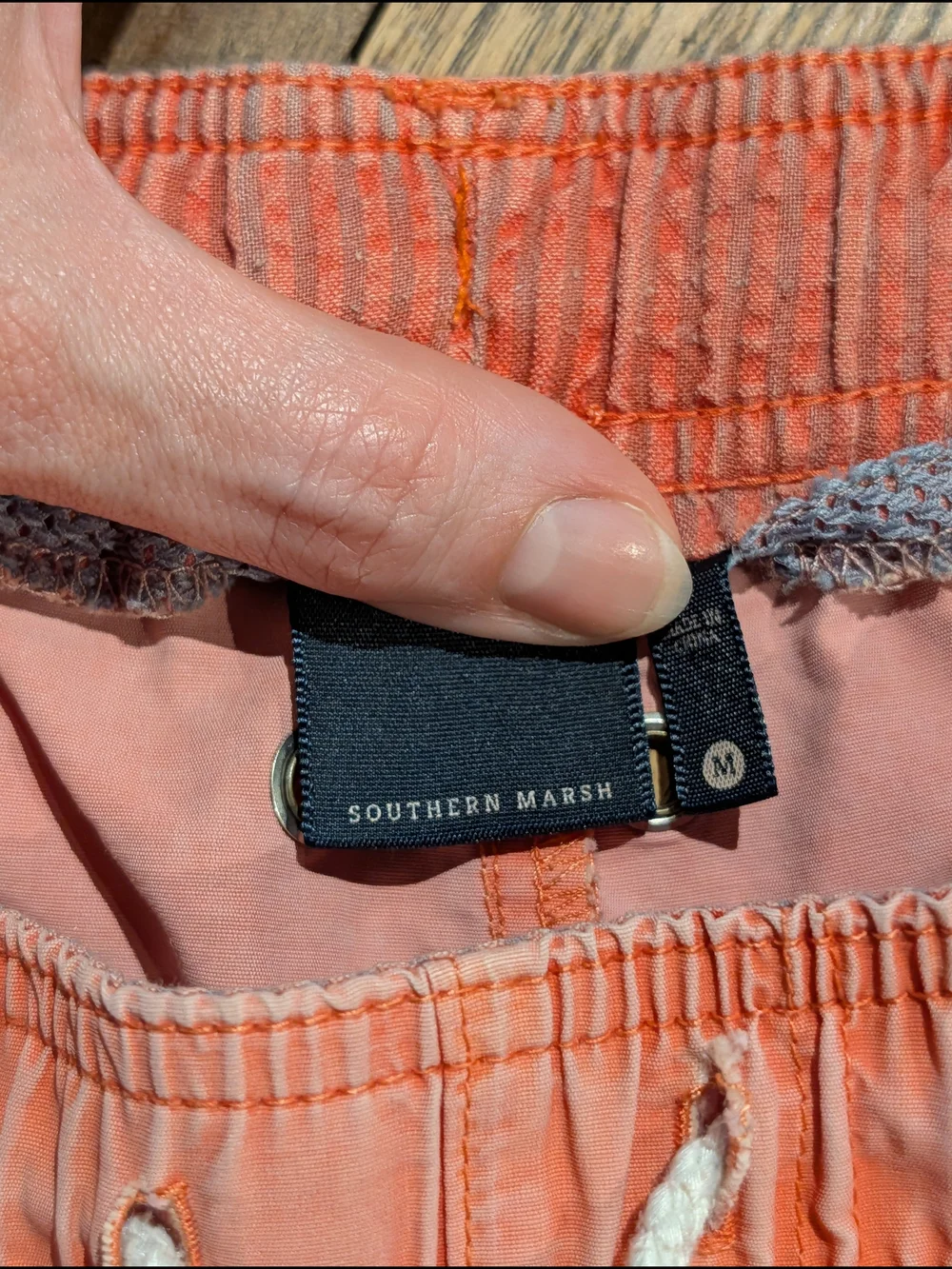Southern Marsh Coral Pink Men's Swim Trunks
